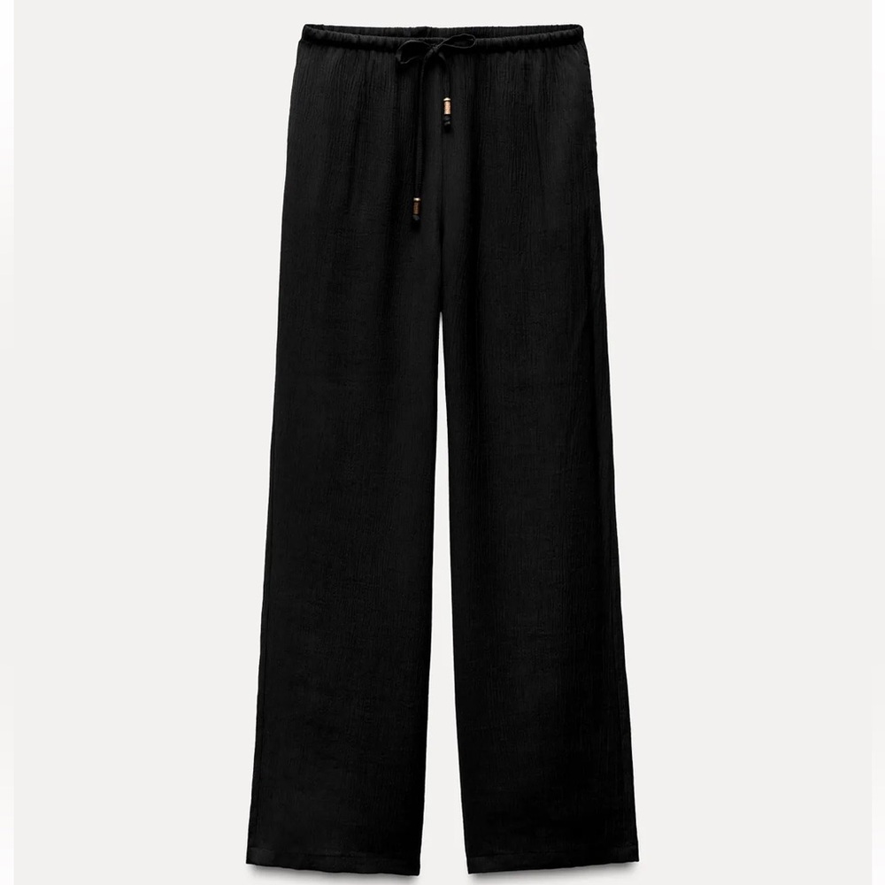 Zara Full Length Wide-Leg Pants size M